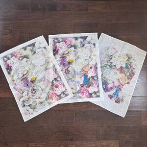 NWOT!  European Linen Kitchen Towel Set of 3 – Love is In the Air Theme